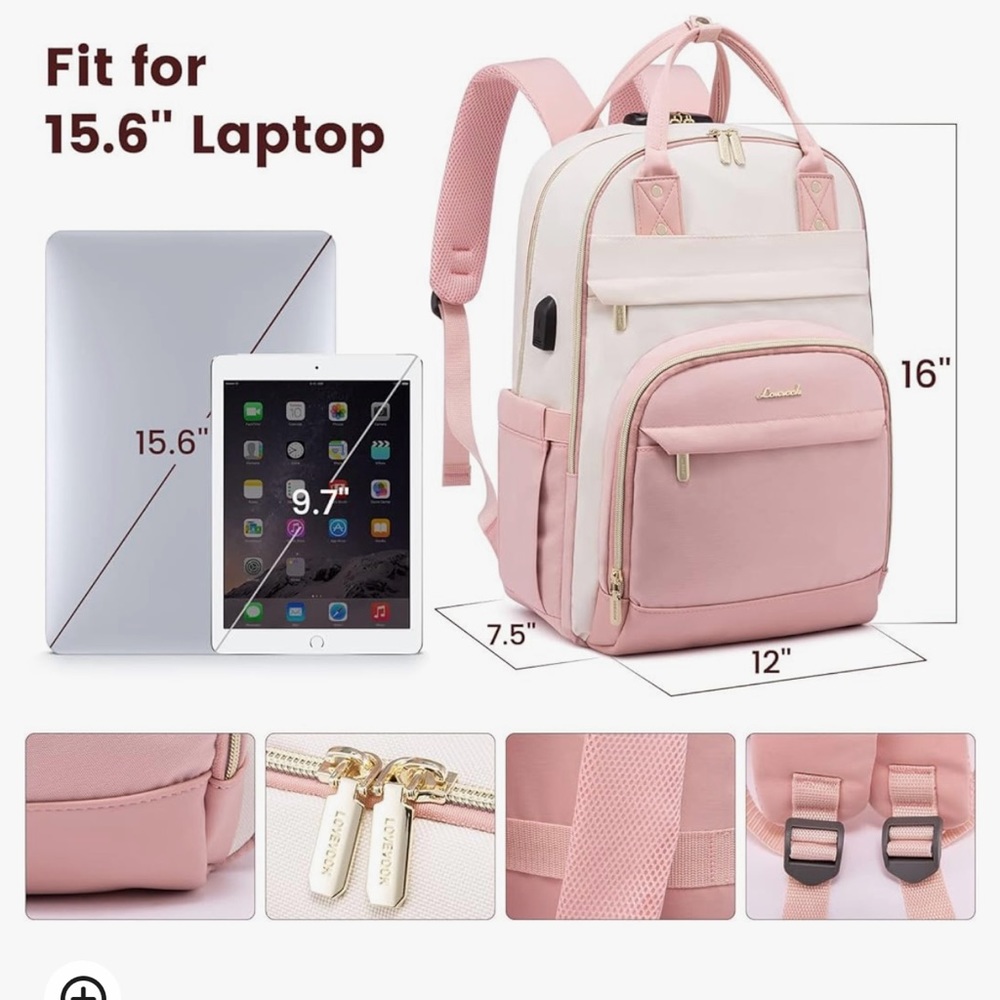 Lovevook laptop backpack - Huge! Lots of pockets and fits large laptop